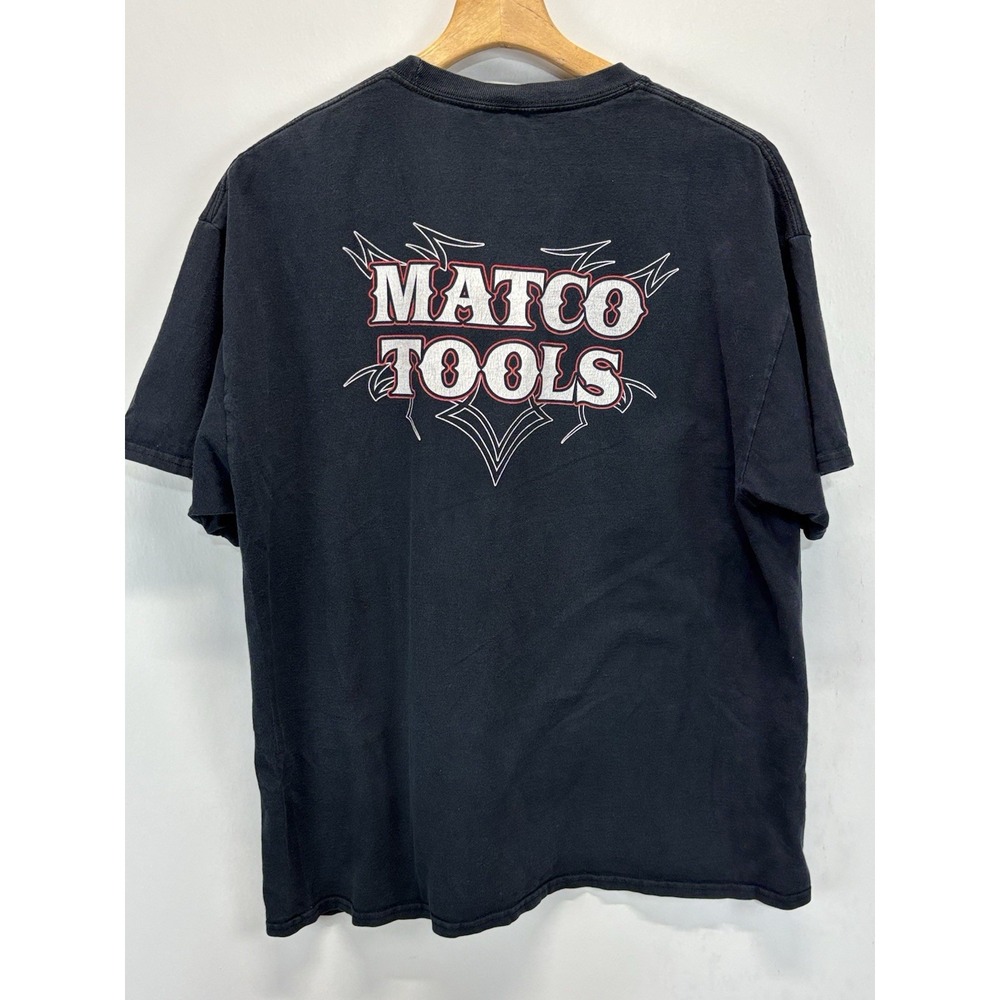Vtg Marco Tools Tshirt Sz X-Large Men's Black Crew Neck Y2K Grunge Nice Fade